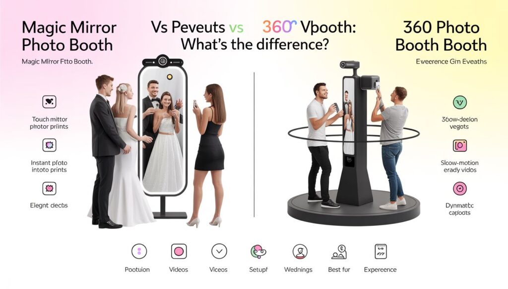 What Is the Difference Between Magic Mirror Photo Booth and 360 Photo Booth